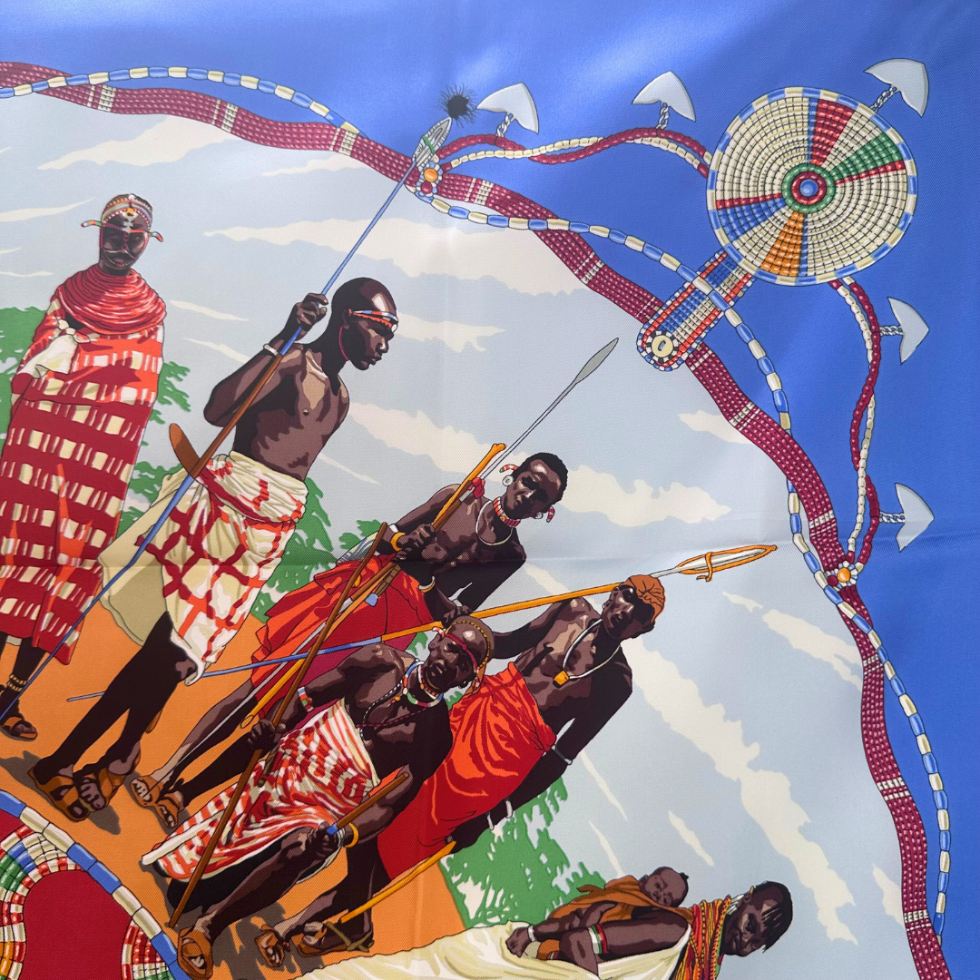 Hermes Silk Scarf Perles du Kenya