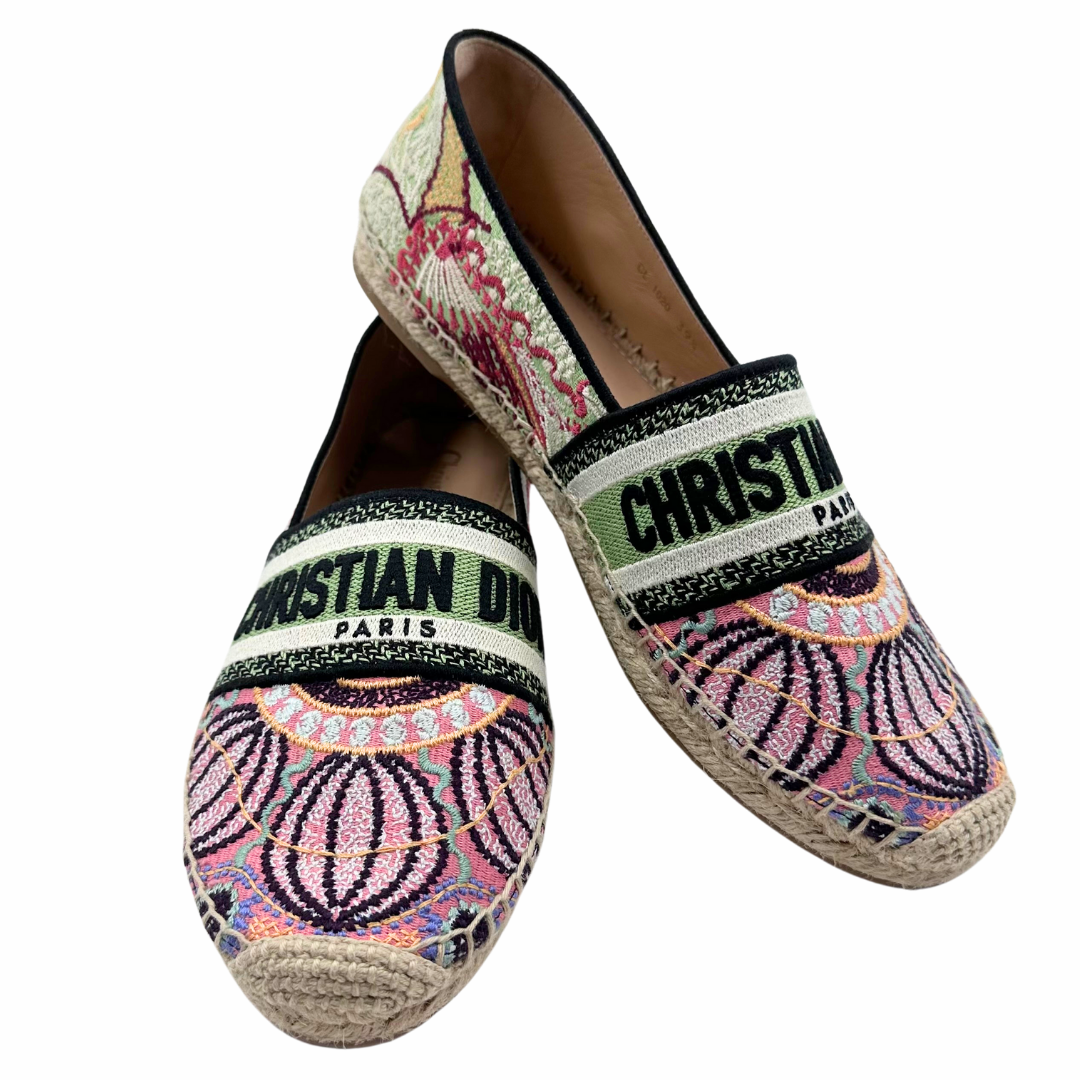 Christian Dior Multi Canvas Espadrille