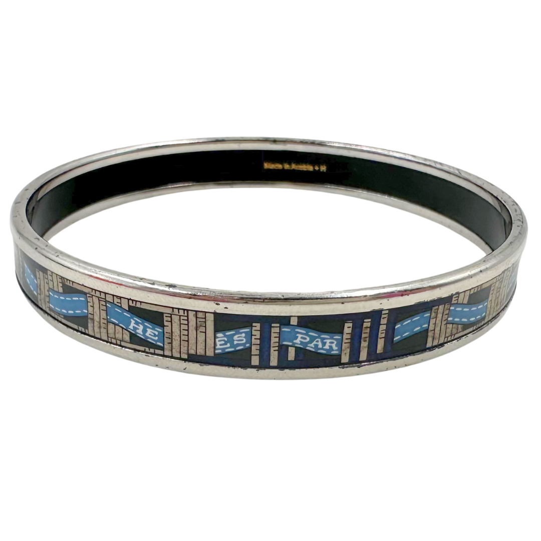 Hermes Emaille PM Narrow Cloisonne Bangle