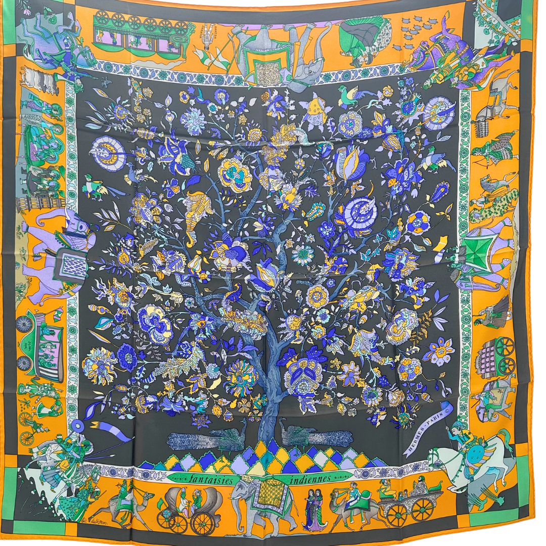 Fantaisies Indiennes Hermes Scarf by Loic Dubigeon