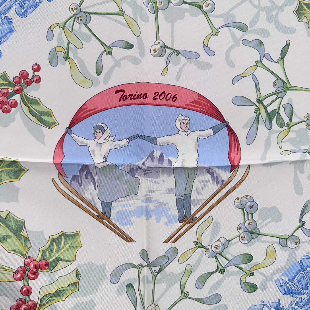 Hermes Scarf Neige D'Antan Torino 2006 by Caty Latham