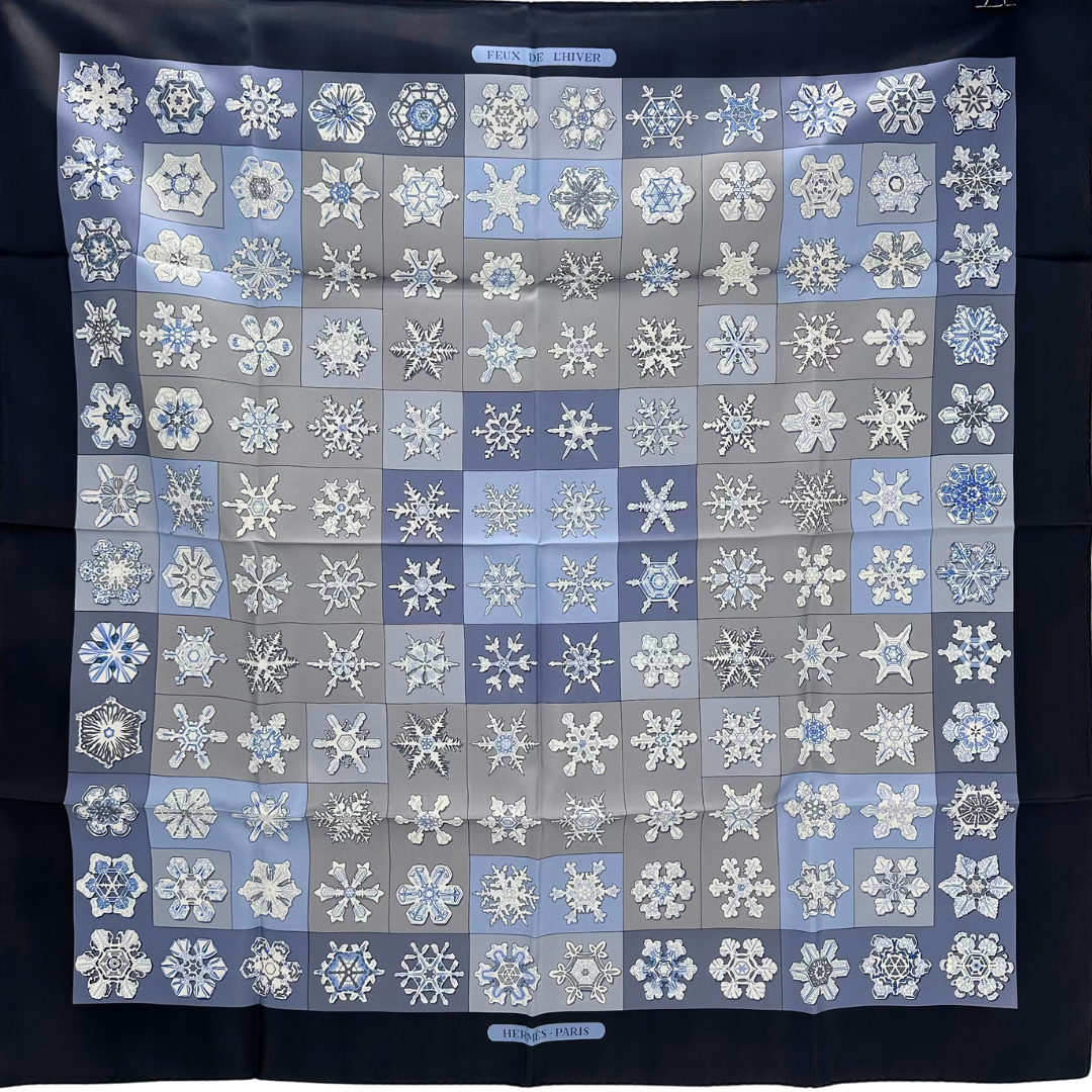 Feux de l'Hiver Hermes Scarf By Christiane Vauzelles