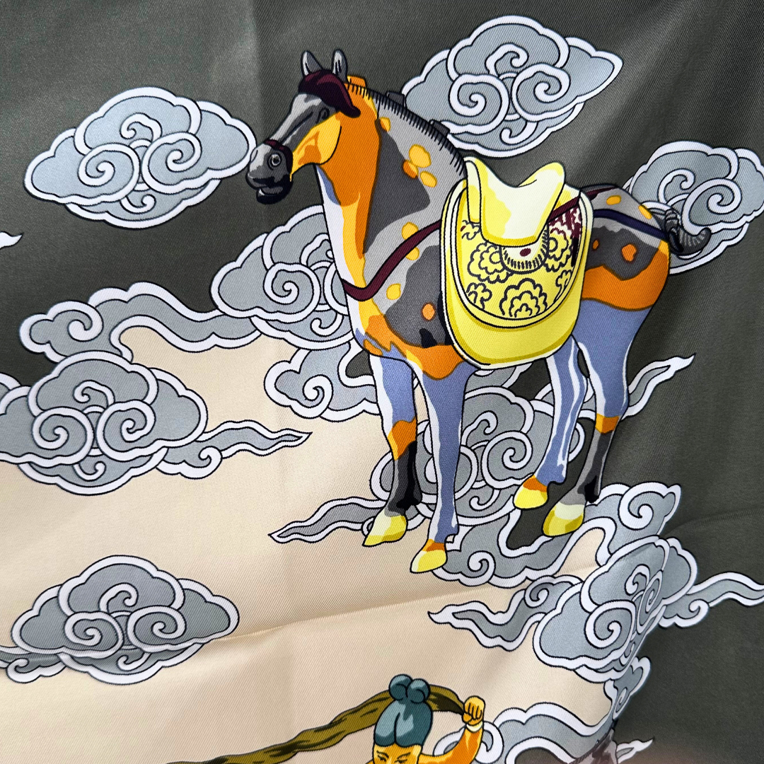 Hermes Galop Volant Scarf