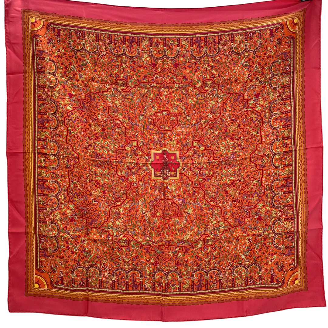 Hermes Les Jardins D'Armenie Scarf