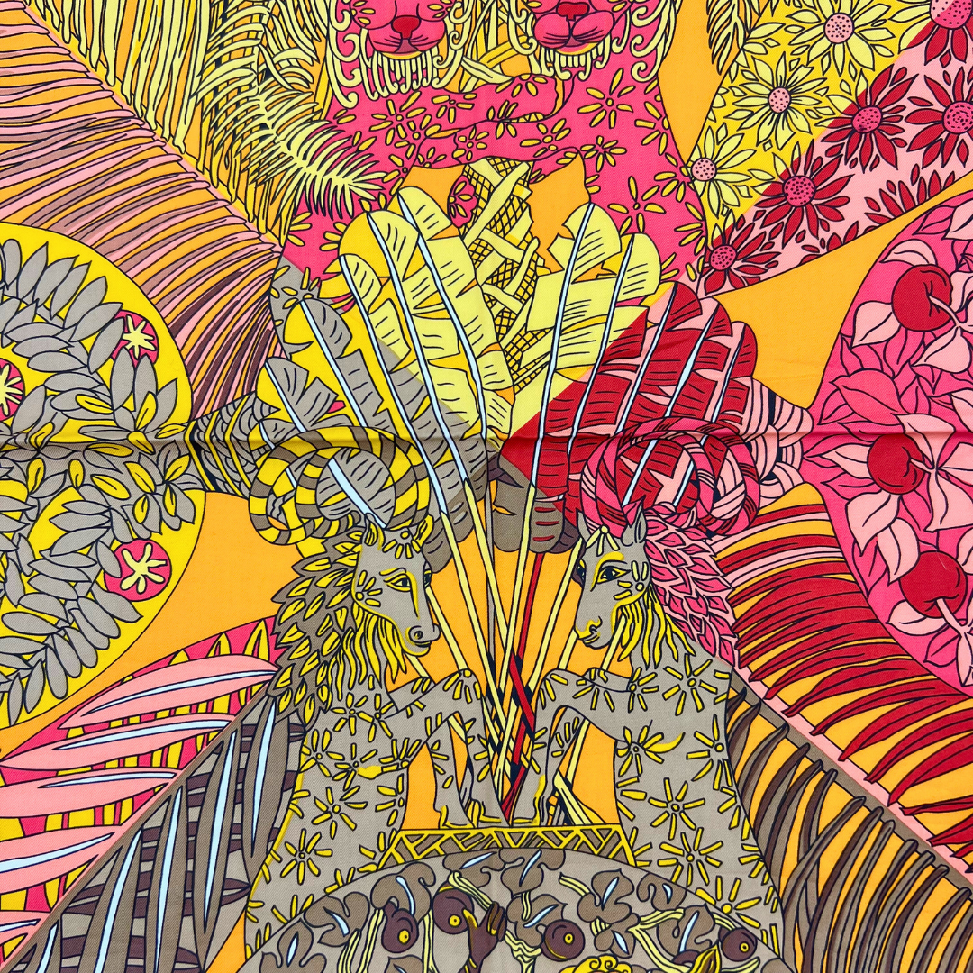 Hermes Scarf Gardiens des Arbres by Annie Faivre