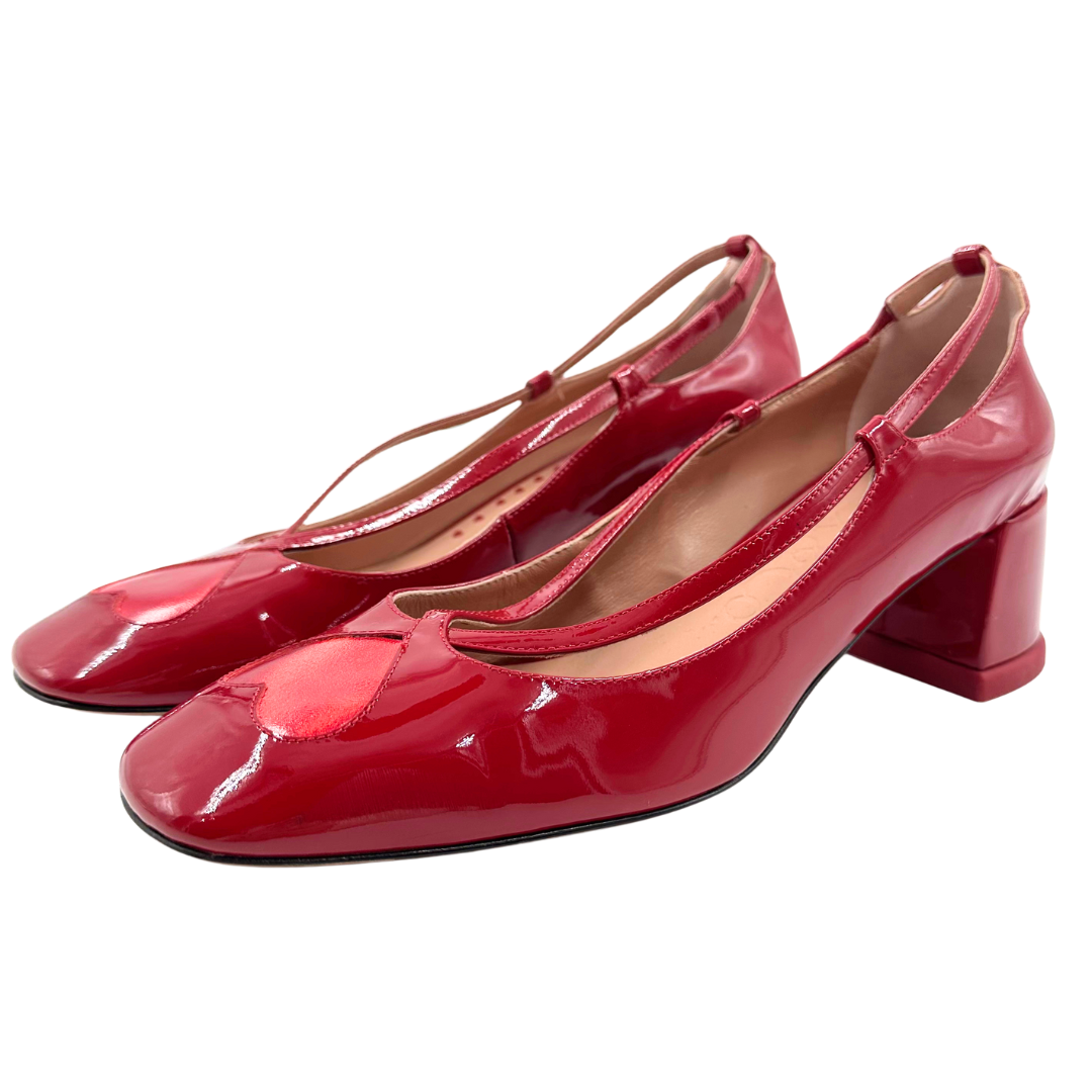 Max & Co. 40 Red Leather Heels