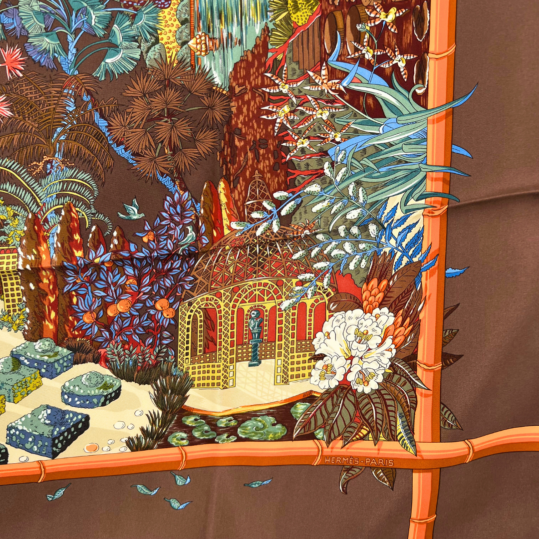 Jardins d'Hiver Hermes Scarf by Annie Faivre