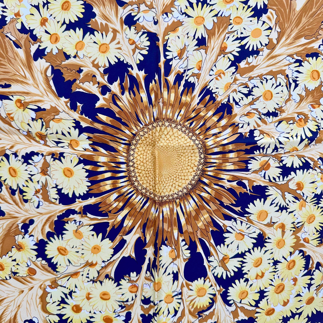 Fleurs et Carlines Hermes Scarf by Rybaltchenko