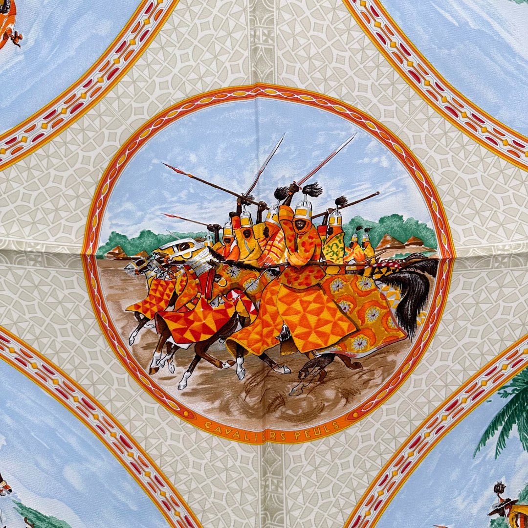 Cavaliers Peuls Hermes Scarf by de Fougerolle