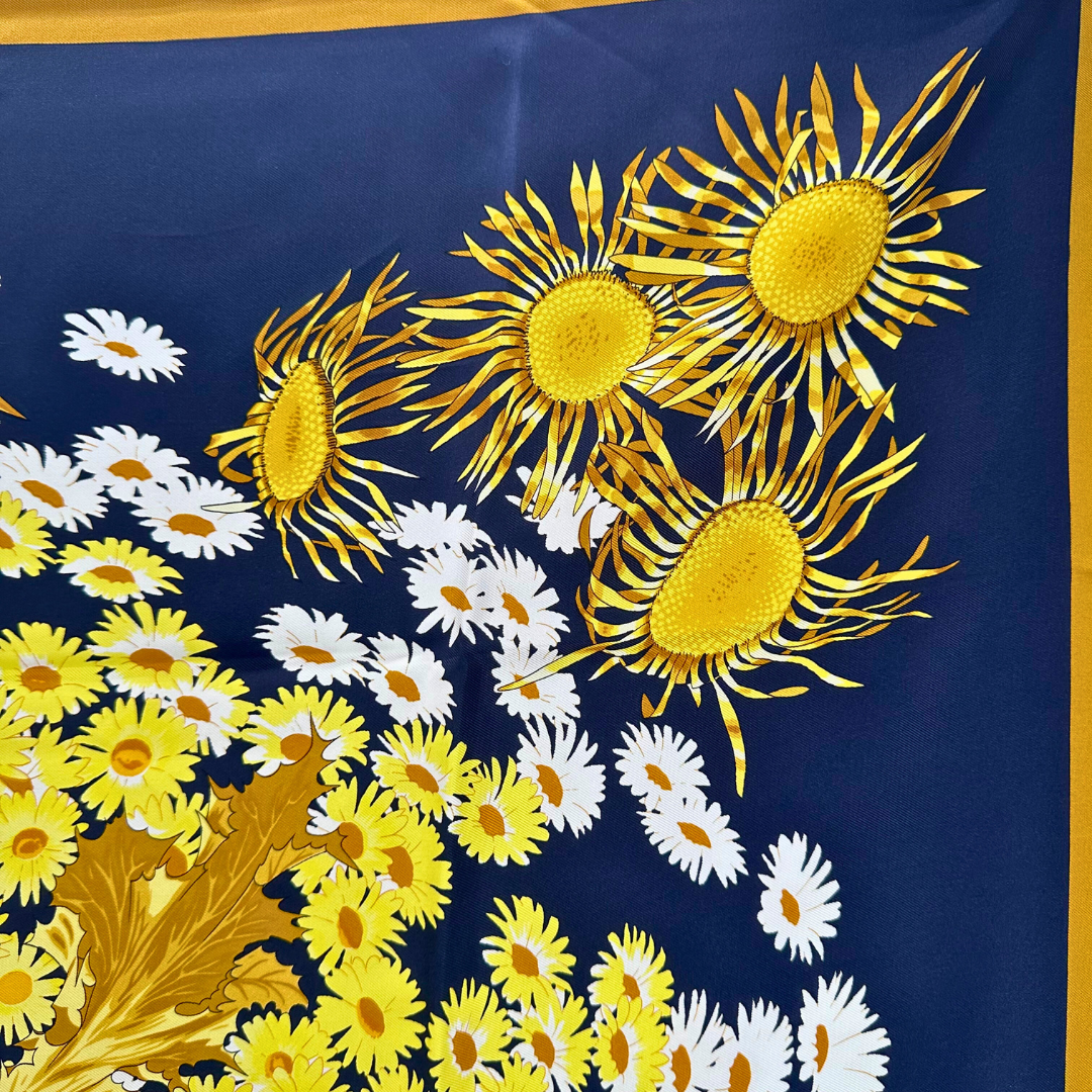 Fleurs et Carlines Hermes Scarf by Rybaltchenko