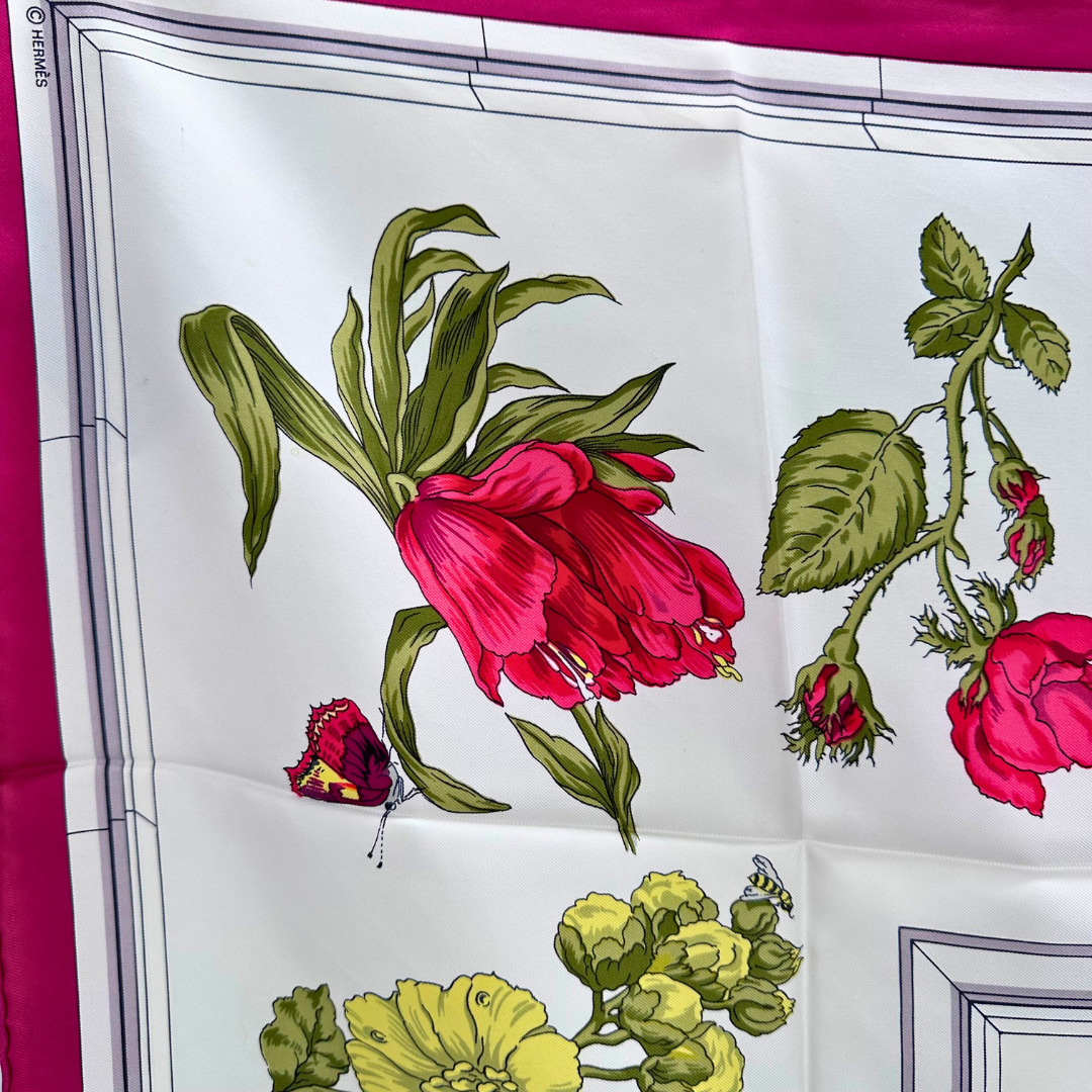 Hermes Silk Scarf Quai aux Fleurs by Hugo Grygkar