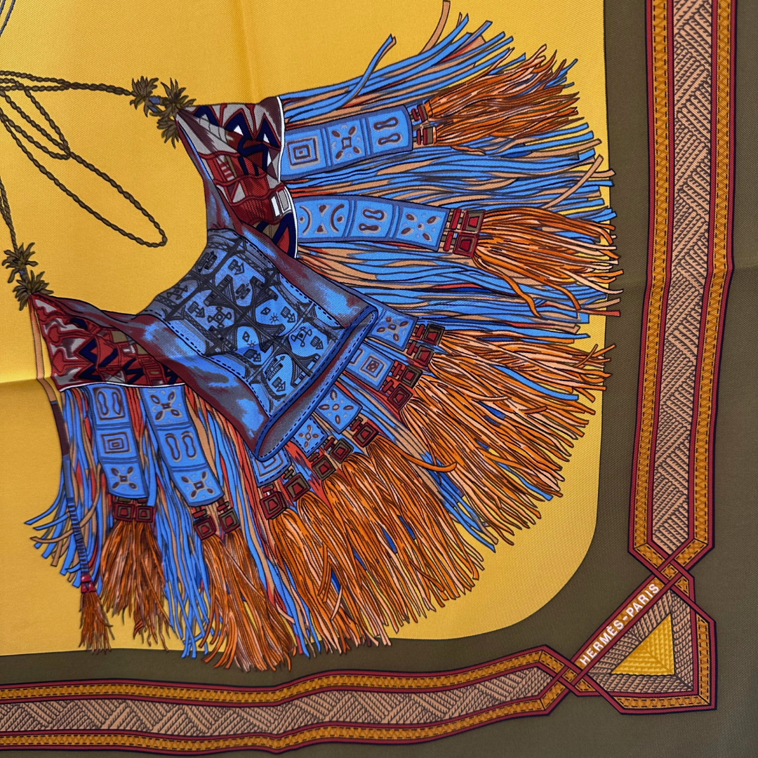 Cuirs du Desert Hermes Scarf by Francoise De la Perriere