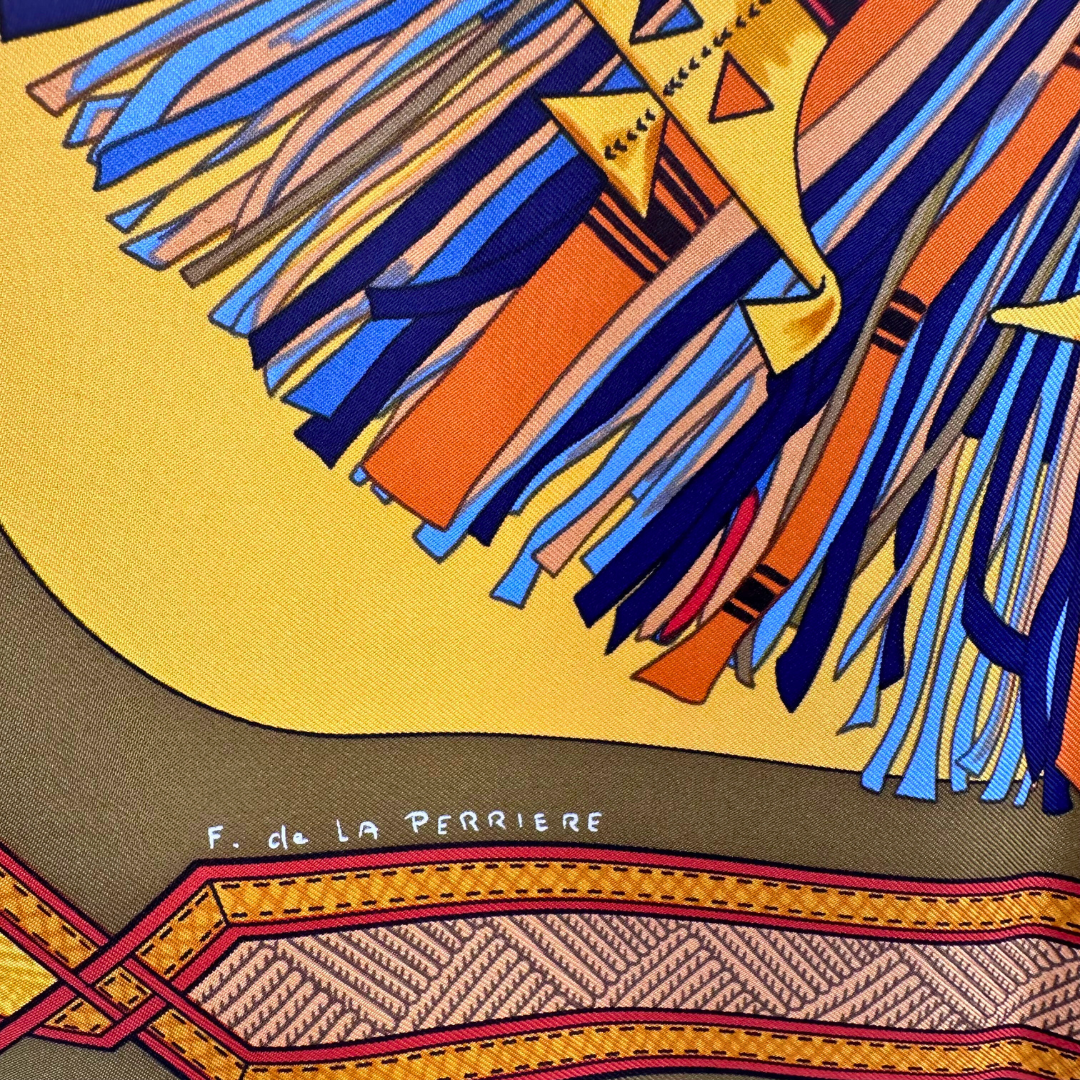 Cuirs du Desert Hermes Scarf by Francoise De la Perriere