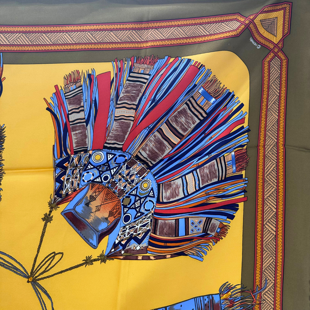 Cuirs du Desert Hermes Scarf by Francoise De la Perriere