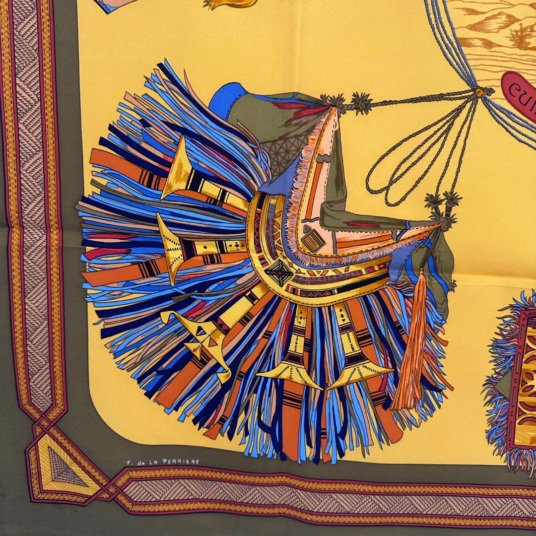 Cuirs du Desert Hermes Scarf by Francoise De la Perriere