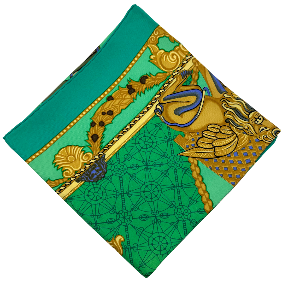 Hermes Scarf "Les Bissone De Venise"