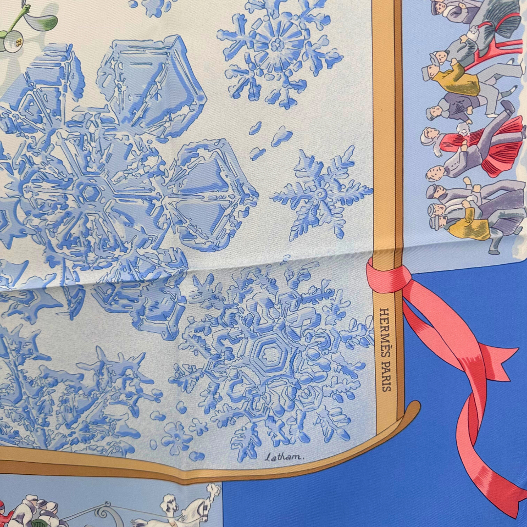 Hermes Scarf Neige D'Antan Torino 2006 by Caty Latham