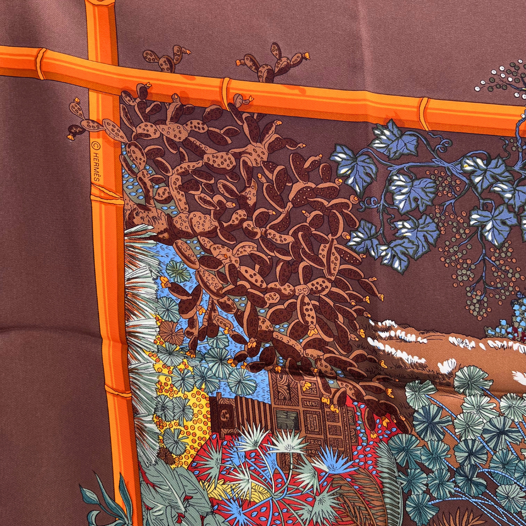 Jardins d'Hiver Hermes Scarf by Annie Faivre