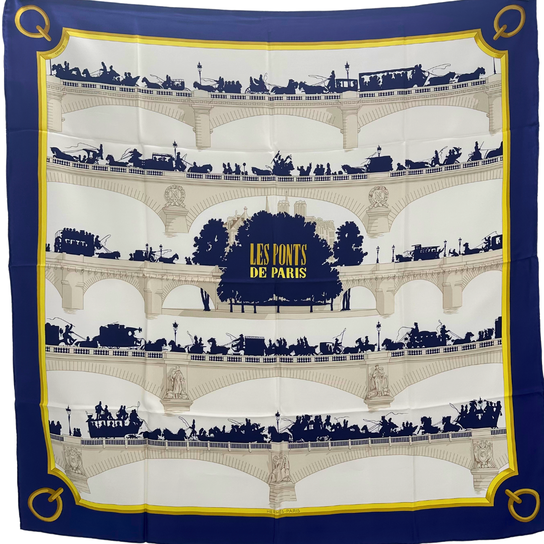 Les Ponts de Paris Hermes Scarf by Hugo Grygkar