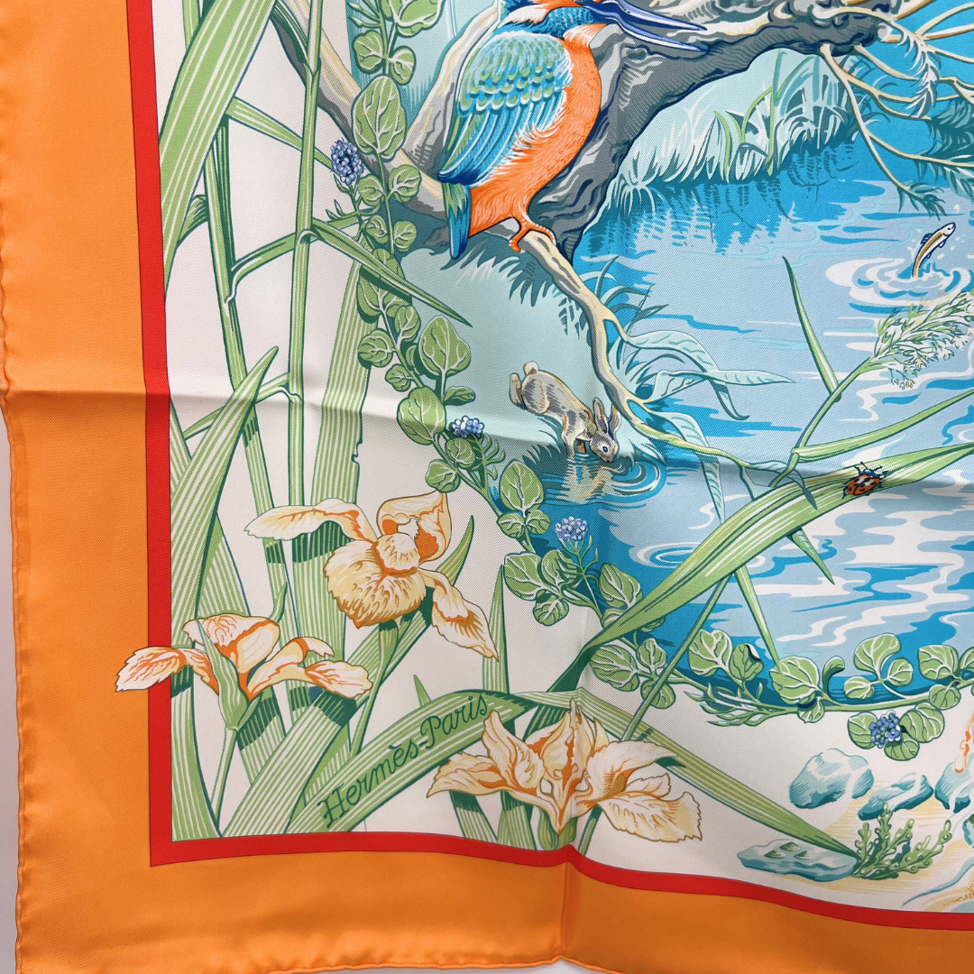 Hermes Au Bord de L'Eau Scarf