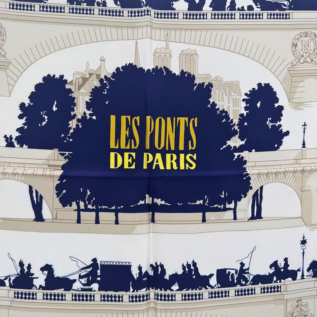 Les Ponts de Paris Hermes Scarf by Hugo Grygkar