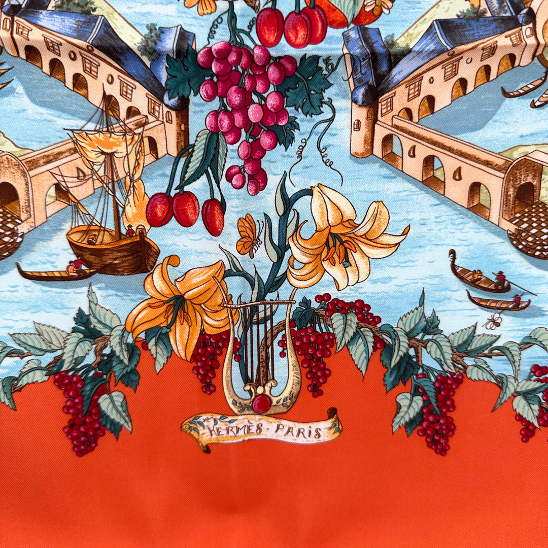 Au Pays de Cocagne Hermes Scarf by Zoe Pauwels