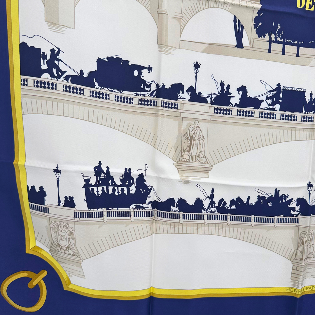 Les Ponts de Paris Hermes Scarf by Hugo Grygkar