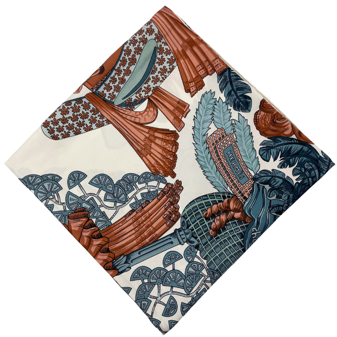 Hermes Silk Scarf Chapeau! by Annie Faivre