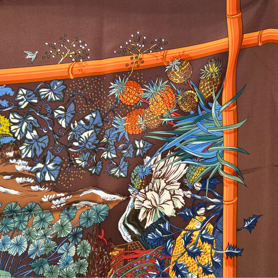 Jardins d'Hiver Hermes Scarf by Annie Faivre