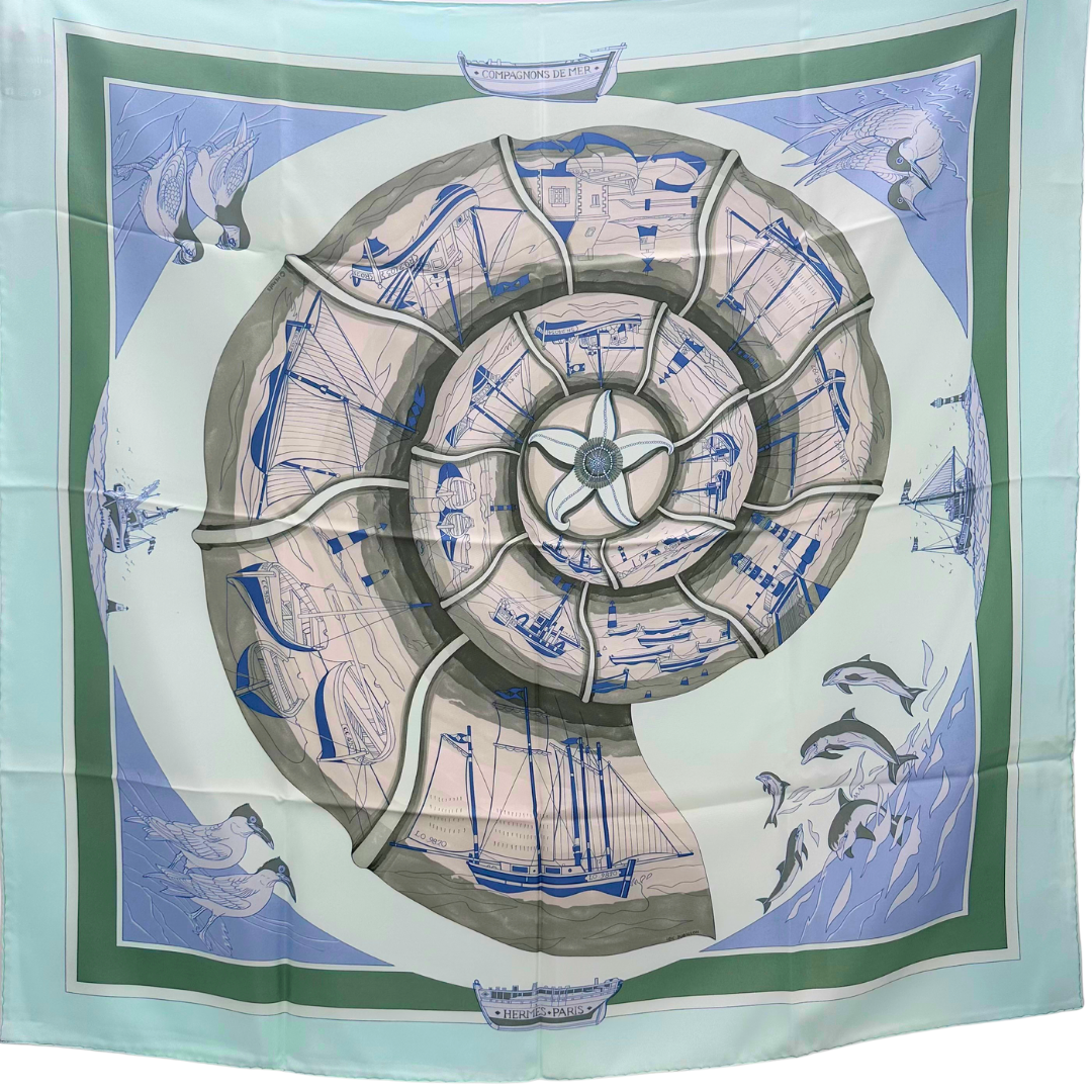 Compagnons de Mer Hermes Scarf by Loic Dubigeon