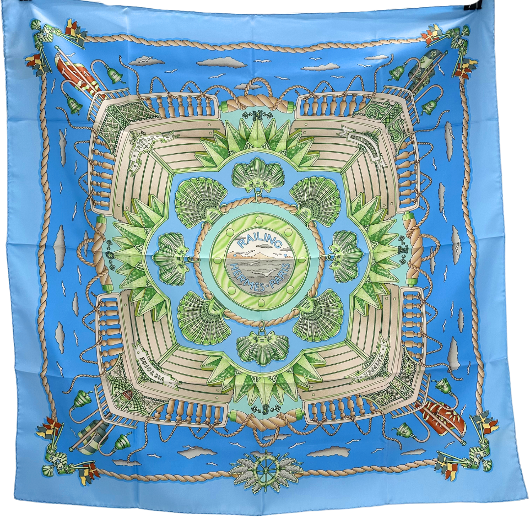 Hermes Silk Scarf Railing by Joachim Metz 1998