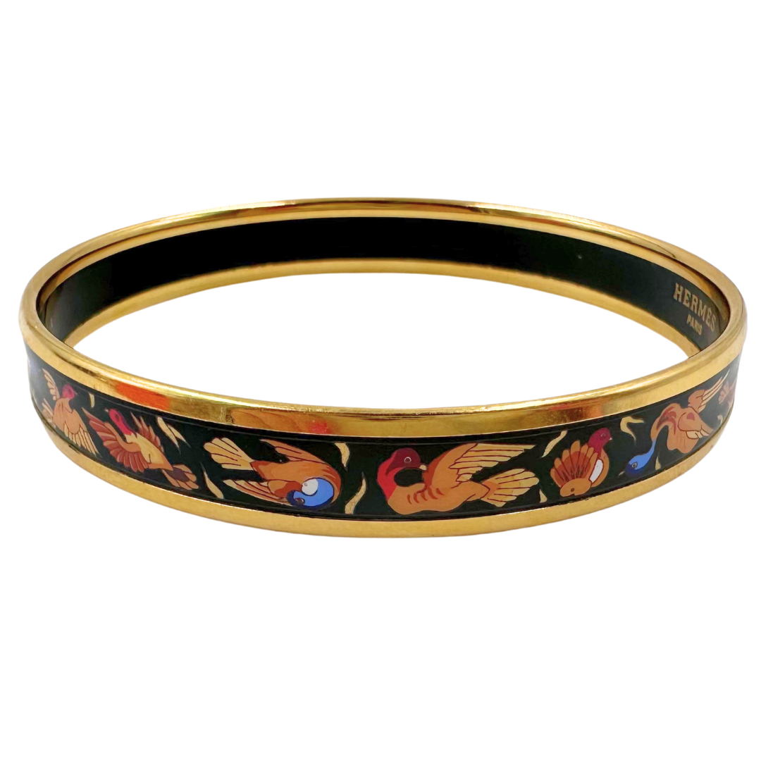 Hermes Emaille PM Narrow Cloisonne Bangle