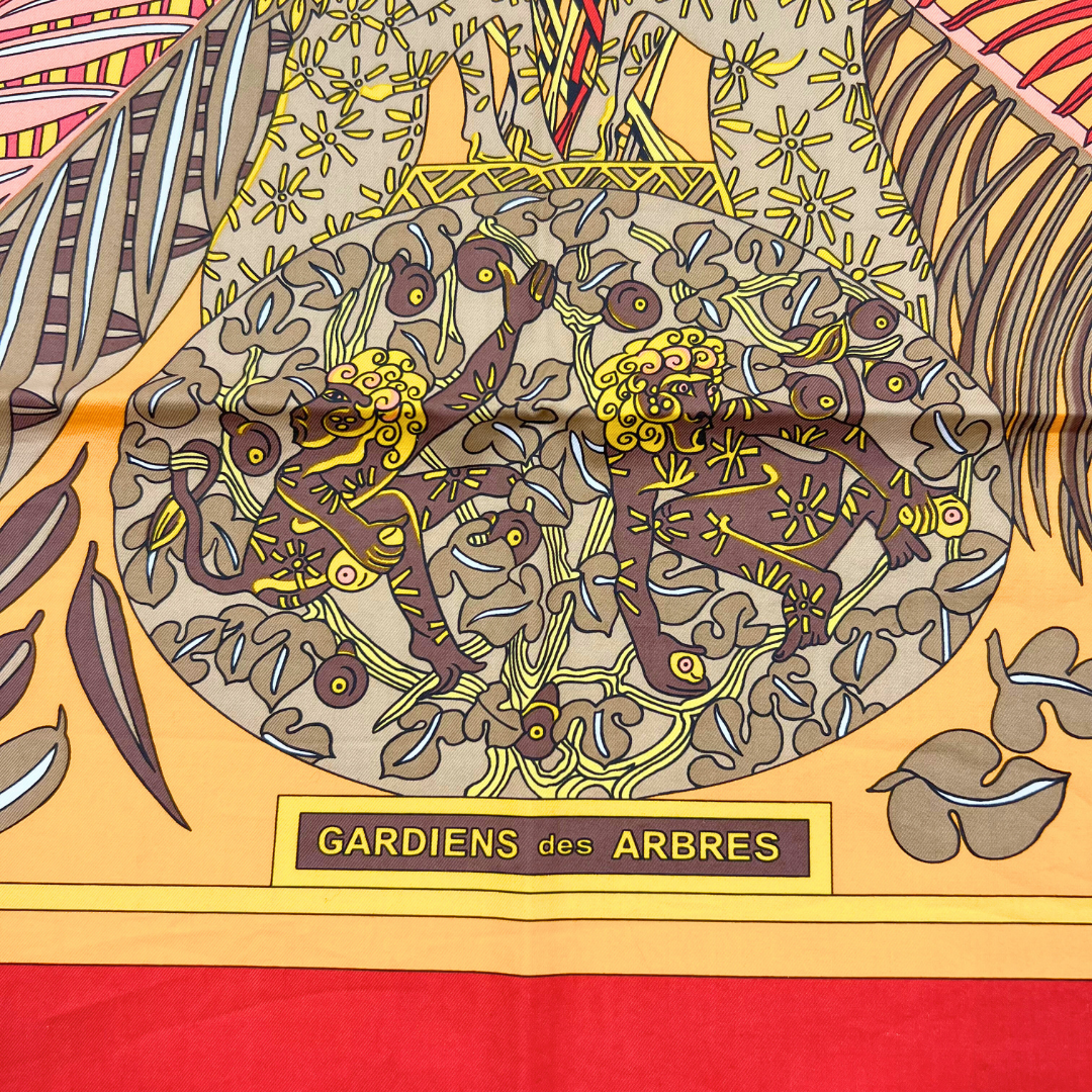 Hermes Scarf Gardiens des Arbres by Annie Faivre