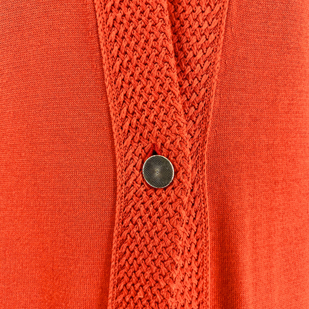 Hermes Burnt Orange Cardigan