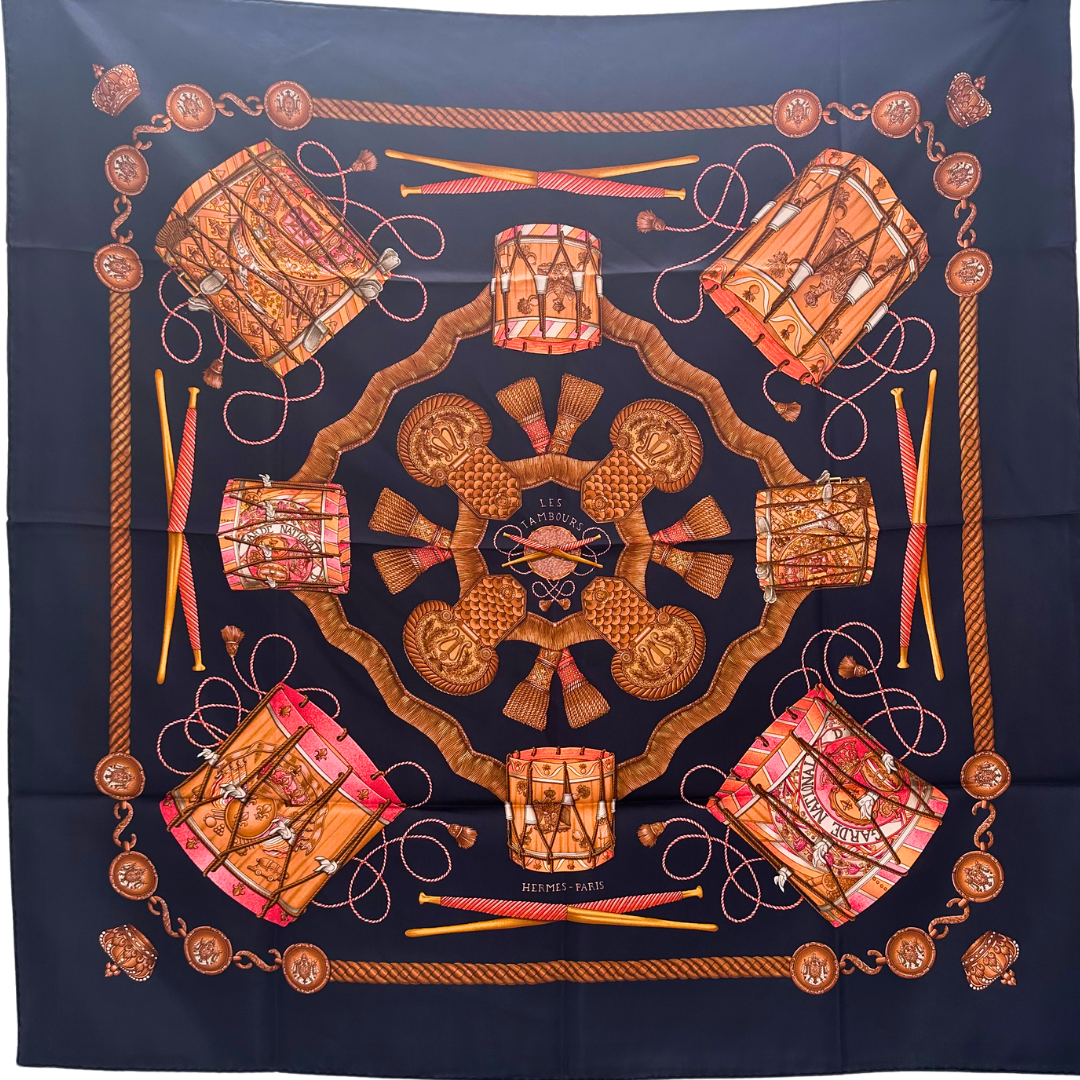 Les Tambours Hermes Scarf By Joachim Metz