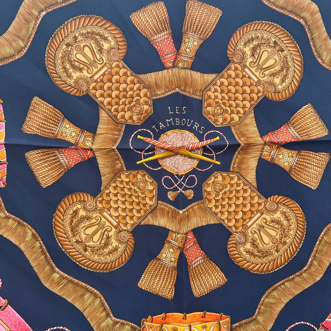 Les Tambours Hermes Scarf By Joachim Metz