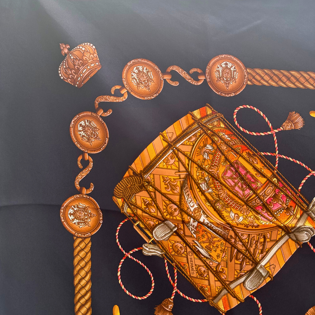 Les Tambours Hermes Scarf By Joachim Metz