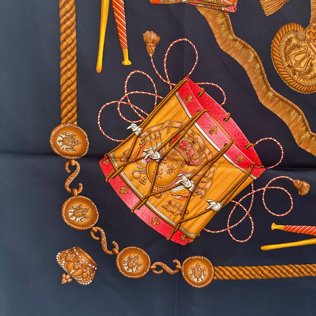 Les Tambours Hermes Scarf By Joachim Metz