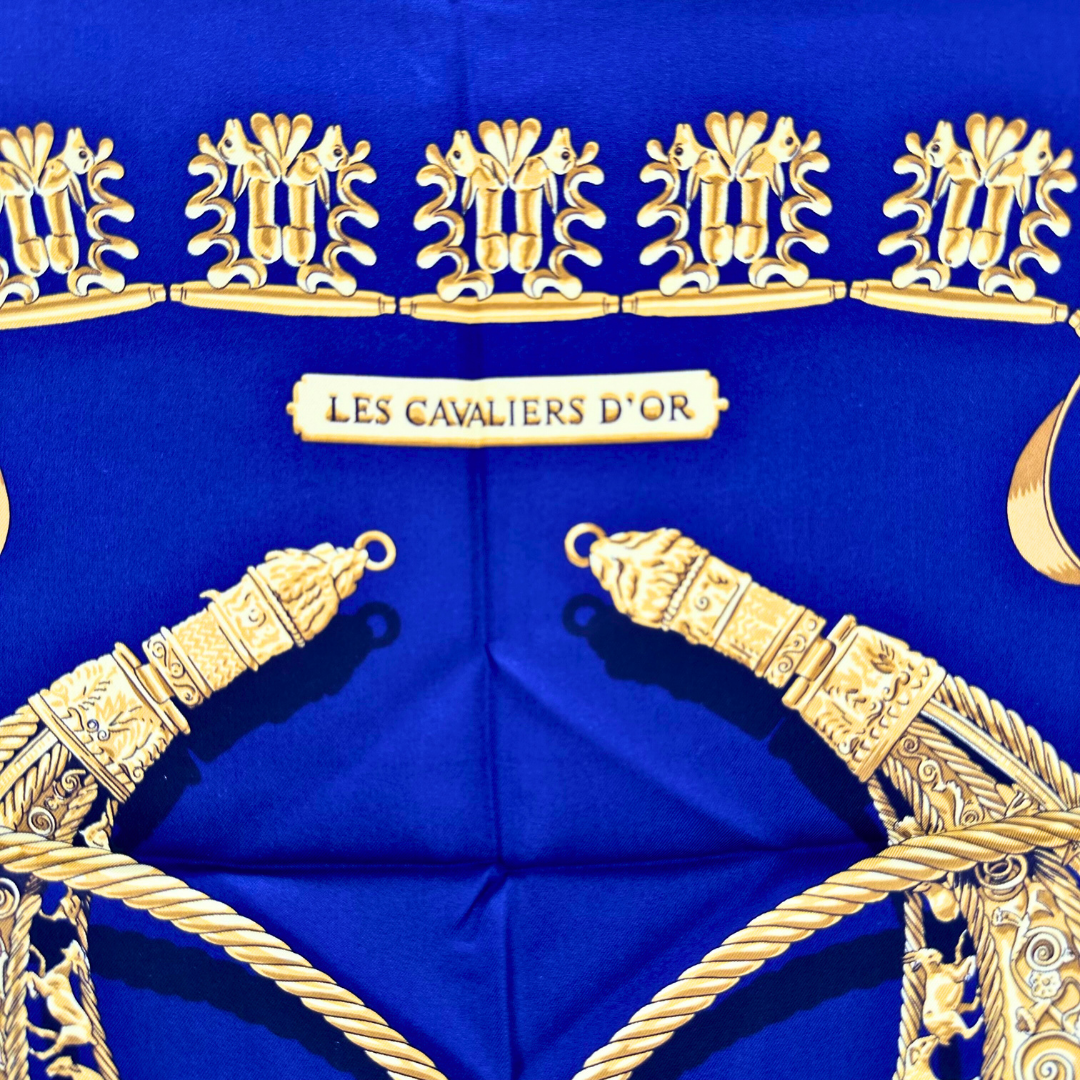 Hermes Silk Scarf Les Cavaliers D'Or by Vladimir Rybaltchenko