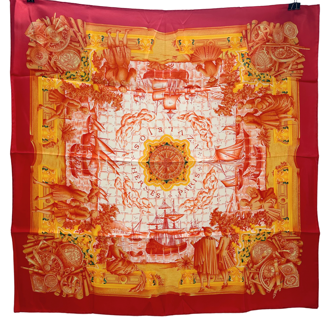 Hermes Silk Scarf Azulejos by Catherine Baschet