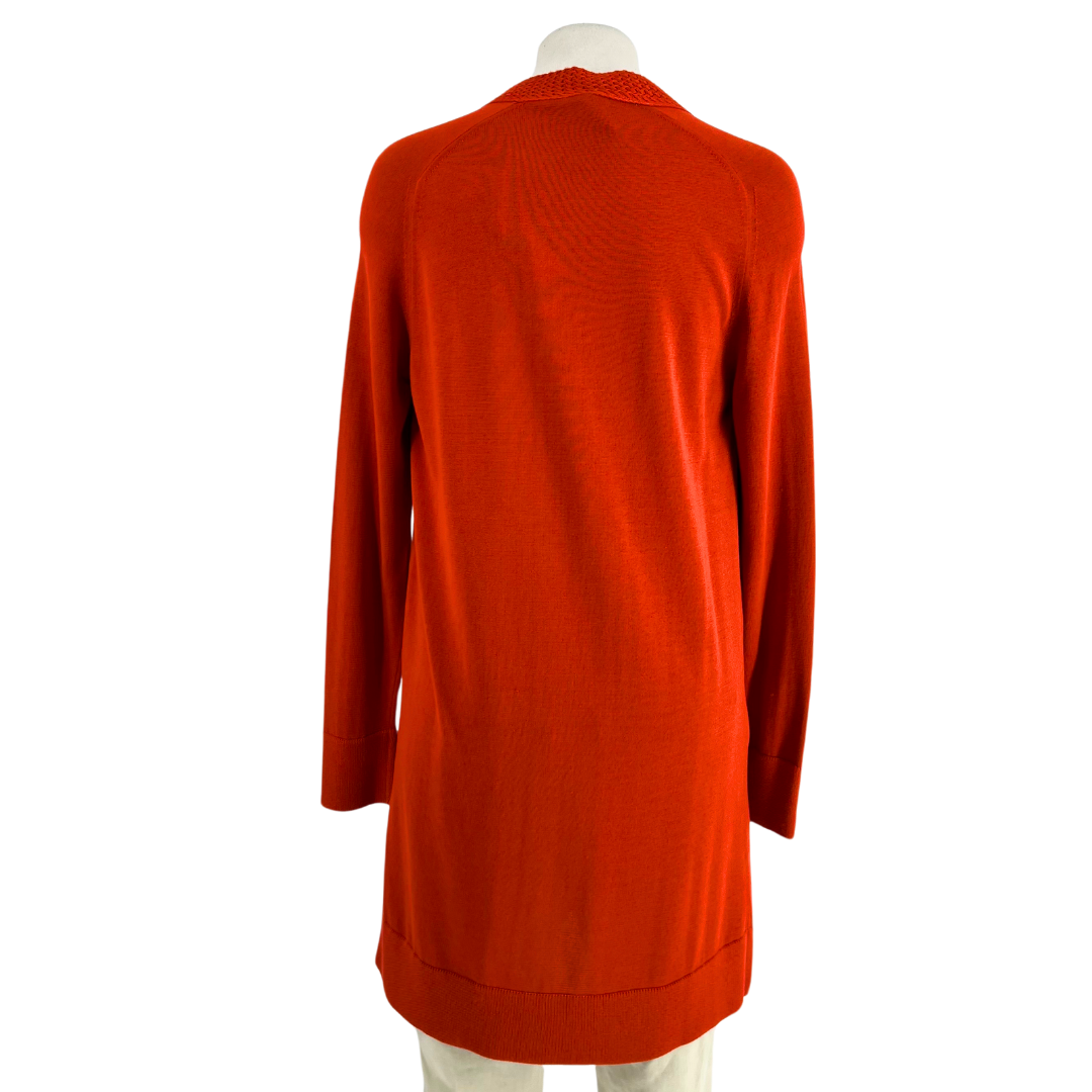 Hermes Burnt Orange Cardigan