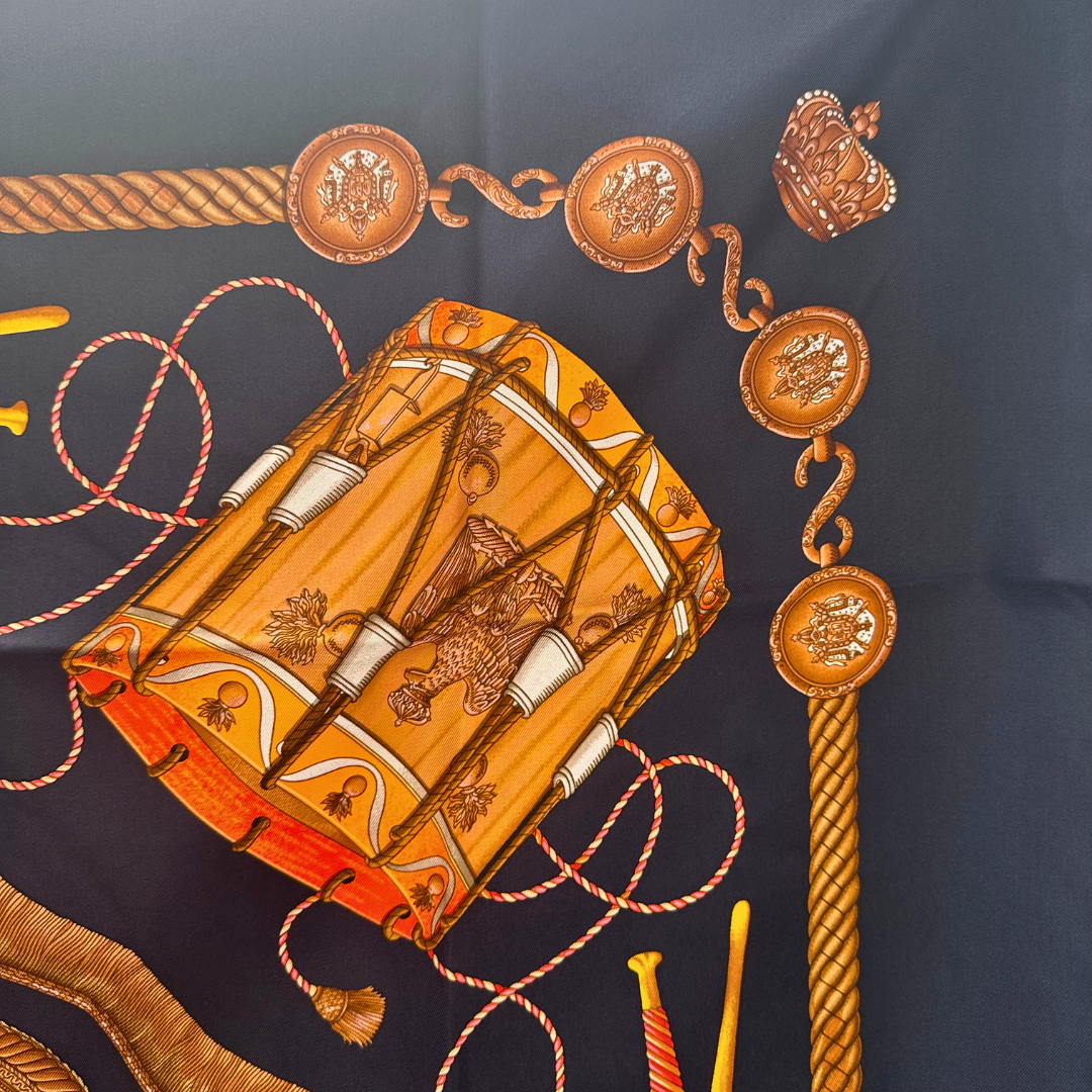 Les Tambours Hermes Scarf By Joachim Metz