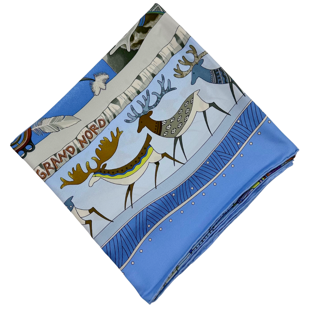 Hermes La Vie Du Grand Nord Scarf