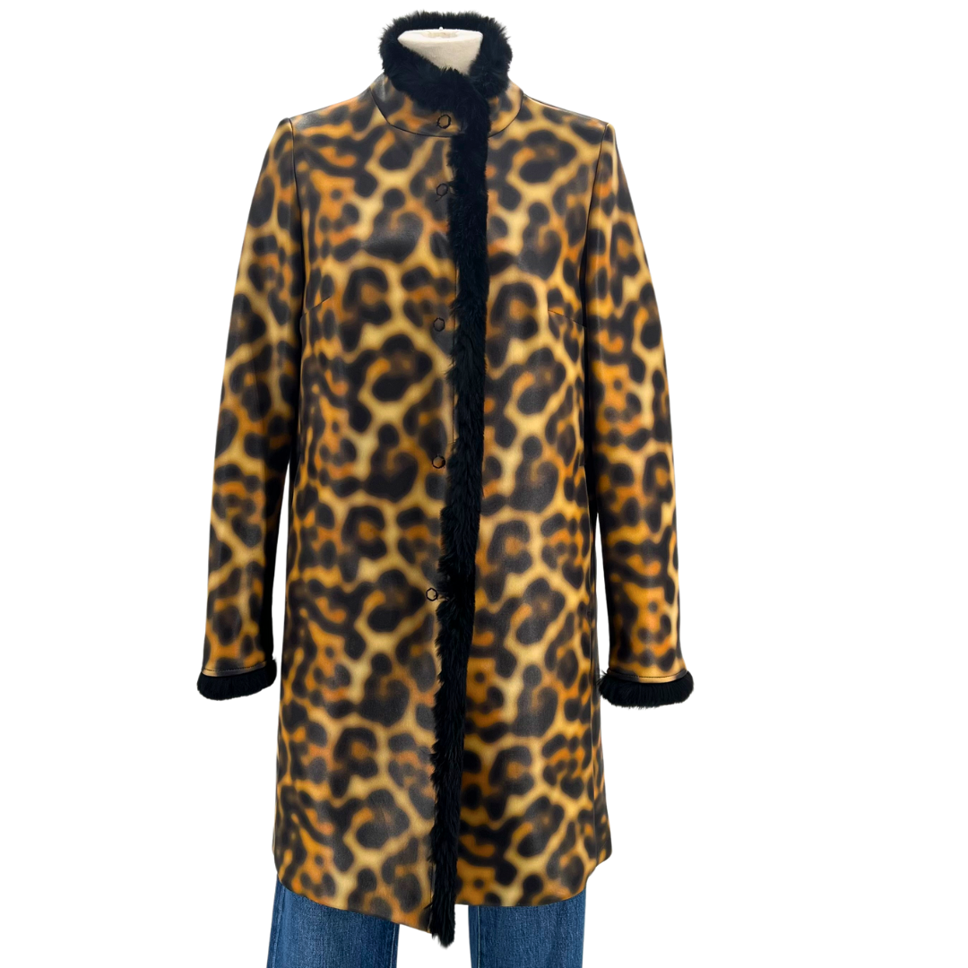 Eddy.B Black/Animal Coat