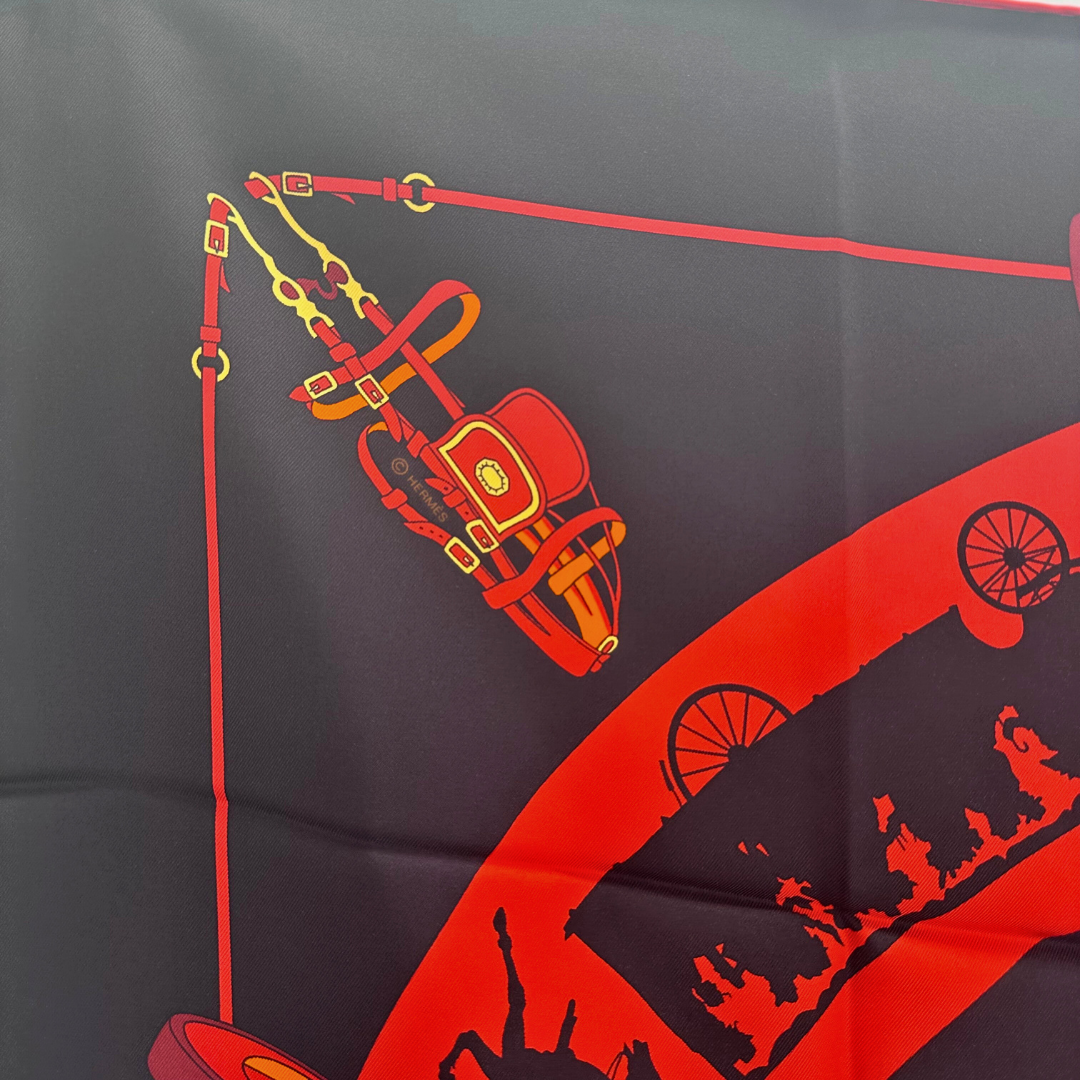 Paris Qui Roule Hermes Scarf by Hugo Grygkar