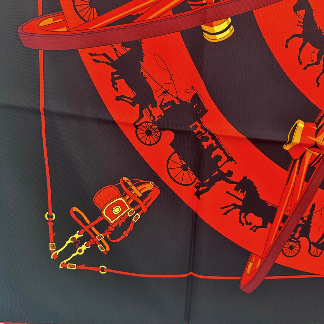 Paris Qui Roule Hermes Scarf by Hugo Grygkar