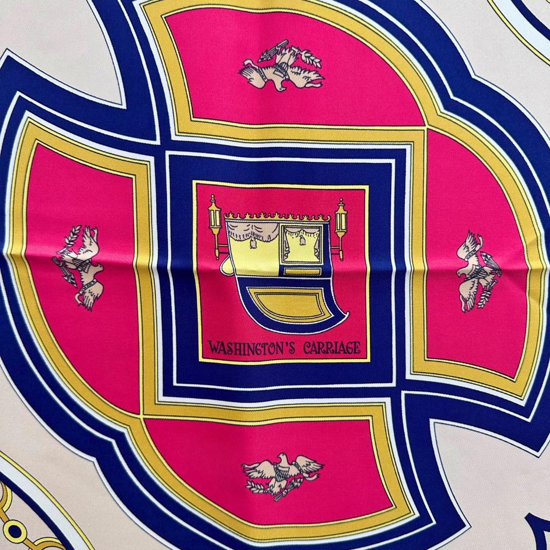 Hermes Scarf Washington's Carriage by Caty Latham