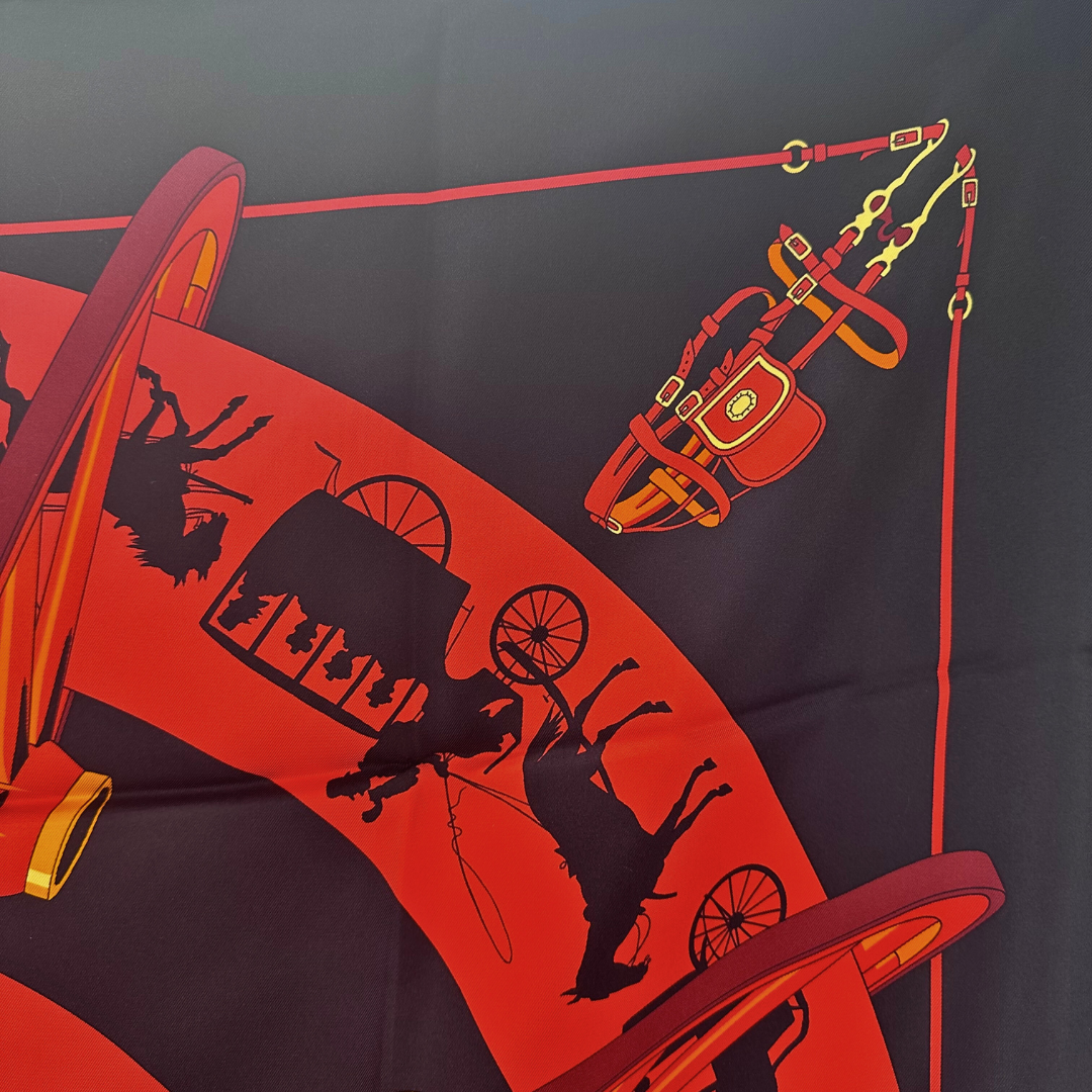 Paris Qui Roule Hermes Scarf by Hugo Grygkar