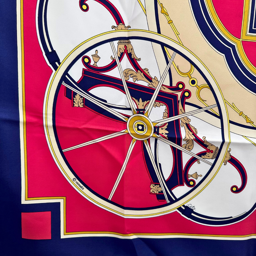 Hermes Scarf Washington's Carriage by Caty Latham