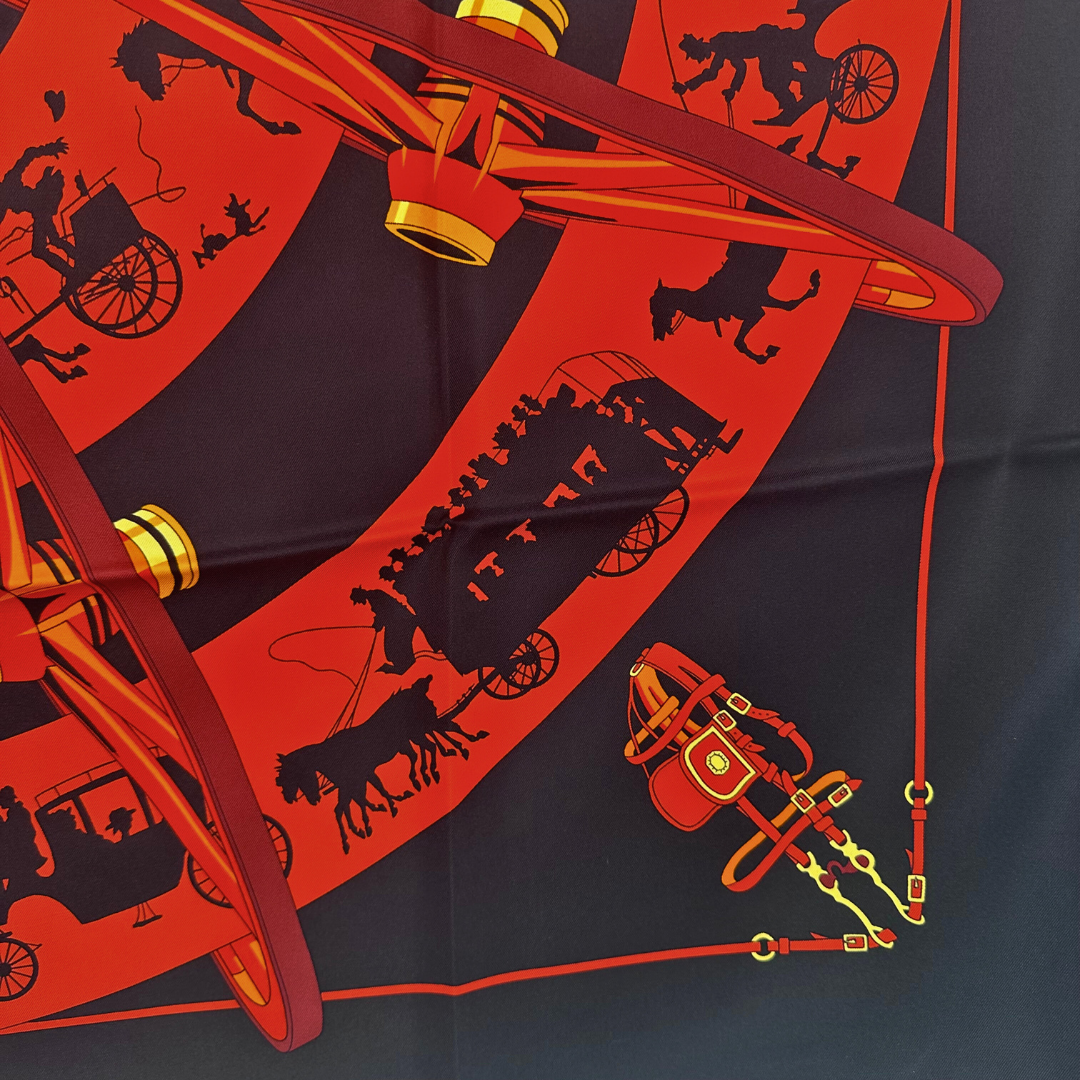 Paris Qui Roule Hermes Scarf by Hugo Grygkar